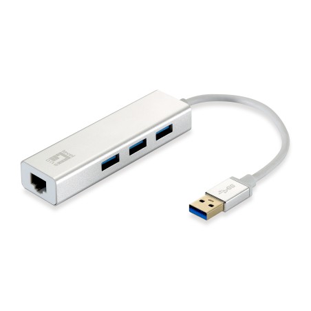 LevelOne USB-0503 3-Port Network Adapter USB Hub – High-Speed Connectivity for All Your Devices